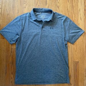 Under Armour Men’s Polo Shirt Large Gray | Playoff Golf Polo